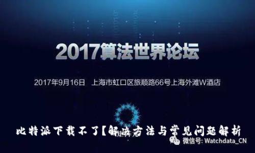 比特派下载不了？解决方法与常见问题解析